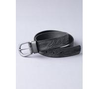 Lakeland Leather Women's Embossed Leather Belt in Black | Size: Large Lakeland Leather Black L