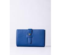 Lakeland Leather Women's Icon Stud Large Leather Tab Purse in Blue Lakeland Leather Blue One Size