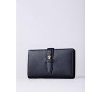 Lakeland Leather Women's Icon Stud Large Leather Tab Purse in Navy