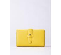Lakeland Leather Women's Icon Stud Large Leather Tab Purse in Yellow Lakeland Leather Yellow One Size