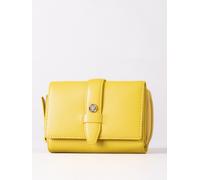 Lakeland Leather Women's Icon Stud Medium Leather Tab Purse in Yellow Lakeland Leather Yellow One Size
