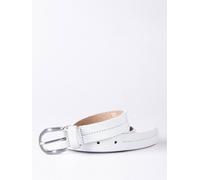 Lakeland Leather Women's 'Kendal' Leather Belt in White | Size: XL