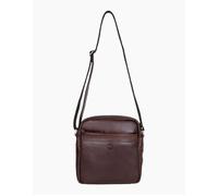 Keswick Real Leather Small Messenger Bag in Brown