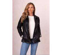 Lakeland Leather Women's 'Leithwaite' Leather Field Jacket in Black | Size: 16