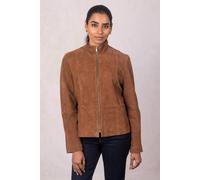 Lakeland Leather Women's 'Muncaster' Suede Jacket in Tan | Size: 20 Lakeland Leather Tan 20