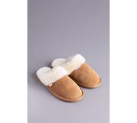 Lakeland Leather Women's Sheepskin Slider Slippers in Tan | Size: 7 Lakeland Leather Tan 7