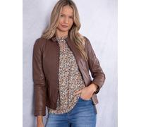 Lakeland Leather Women's Threlkeld' Leather Jacket in Tan | Size: 18 Lakeland Leather Tan 18