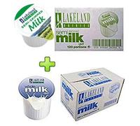 Lakeland Semi-Skimmed & Whole Milk Pots (Pack of 2 x 120) UKB Multi-Pack Offer