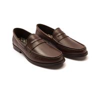 'Lakeland' Slip-on Formal Leather Loafer Shoes Thomas Crick Brown 11