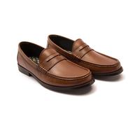 'Lakeland' Slip-on Formal Leather Loafer Shoes Thomas Crick Tan 8