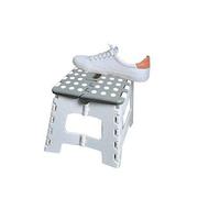 Lakeland Strong Folding Step Stool Grey - Non-Slip Feet Grippy Surface Holds 150kg