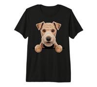 Lakeland Terrier Cute Peeking Lakie Dog Lover Premium T-Shirt