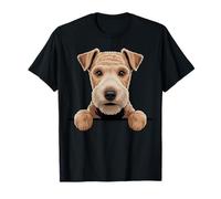 Lakeland Terrier Cute Peeking Lakie Dog Lover T-Shirt