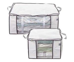 Lakeland Vacuum Clothes and Duvet Storage Tote Bags Bundle