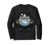 Lakelander Florida Swan Lake Architecture Graphic Long Sleeve T-Shirt