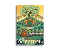 LAKELUUYAA Hobbiton The Shire Retro Canvas Wall Art - 1 Piece Unframed Fantasy Poster - High - Quality Canvas Core for Bedroom Home Decor (30x40cm, Unframed)