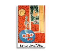 LAKELUUYAA Matisse - Style Interior Scene Canvas Wall Art - 1 Piece Unframed High - Quality Poster - Modern Abstract Home Decor for Living Room Bedroom (12x16inch/30x40cm, Unframed)