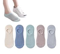 LAKEMON Invisible Air Socks,Mesh and Breathable Invisible Boat Socks,Invisible Breathable Socks for Women (5pairs-c)