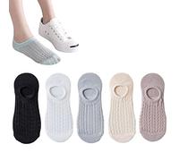 LAKEMON Invisible Air Socks,Mesh and Breathable Invisible Boat Socks,Invisible Breathable Socks for Women (5pairs-a)