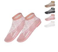 LAKEMON Ultra Comfortable Shiny gem mesh Flats Shiny gem mesh Flats, Fish Mouth Sandals For Women (pink,37)