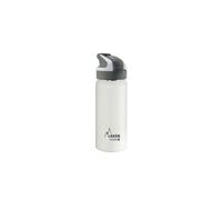 LAKEN Summit Stainless Steel Reusable Thermal Bottle with Automatic Cap and Safety Closure, 500 ml, White