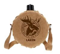 LAKEN Canadian aluminium bottle with leather cover 1.5 L.