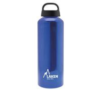 LAKEN Classic Water Bottle with Wide Mouth, Single Wall Lightweight Aluminum BPA Free, Leak-Proof Screw Cap, 0.75 Litre, Blue