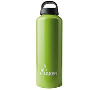 Laken Classic Water Bottle Wide Mouth Screw Cap with Loop - 1 Liter, AppleGreen