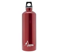 Laken Futura Water Bottle Narrow Mouth Screw Cap with Loop - 0.75L, Red