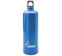 LAKEN Futura Water Bottle with Narrow Mouth, Single Wall Lightweight Aluminum BPA Free, Leak-Proof Screw Cap, 1 Litre, Blue