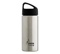 Laken Thermo Classic Vacuum Insulated Stainless Steel Water Bottle Wide Mouth - 500ml, Plain / Silver