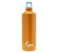 LAKEN Futura Water Bottle with Narrow Mouth, Single Wall Lightweight Aluminum BPA Free, Leak-Proof Screw Cap, 0.75L, Orange