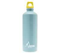 LAKEN Futura Water Bottle with Narrow Mouth, Single Wall Lightweight Aluminum BPA Free, Leak-Proof Screw Cap, 0.75L, Light Blue