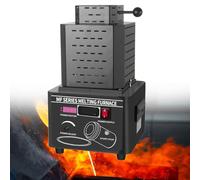 Lakenbroade 5000W Gold Melting Furnace, Upgraded Digital Metal Melting Machine 1600℃/2912℉ with 1/2/3KG Graphite Crucible, Melting for Gold, Silver, Aluminum and Copper,black-1kg