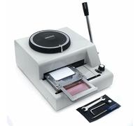 Lakenbroade 72 Characters Metal Stainless Steel Stamping Machine with DIY Dog Tags, for Dog ID Card Tag Embossing Stamping Letter Manual Machine~/