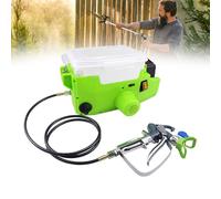 Lakenbroade High Pressure Cordless Wall Spray Gun Backpack Handheld Airless Paint Sprayer with 1.5m Hose, 1.1L/Min Wall Paint Sprayer, 500W, 1.7L Capacity, 6 Gear Speed, for Home Interior Exterior