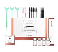 lakerain Brow Lamination Eyelash Lifting Kit Eyebrow Long Lasting Fuller Brow Perm Shaping Styling Kit with Cotton Swab Tool with Styling Stick Starter Kit