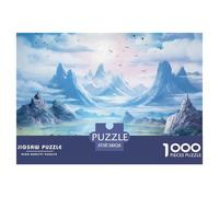 Lakes And Snowy Mountains Jigsaw Puzzle 1000 Pieces Puzzles 38x26cm/1000pcs Gift For Kids Challenging Creative Family Game DIY Cardboard