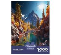 Lakes Jigsaw Puzzles Puzzles for Adults Kids. 1000 Pieces Great Gifts Challenge Toy Educational Game Home Decoration for Adults& Kids Age 14 Years Up 38x26cm/1000pcs