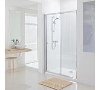 Lakes Sliding Shower Door 1000mm Chrome Alterna 1830mm For Alcove