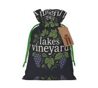 Lakes Vineyard Drawstring Gift Bags Small Item Treats Wrapping Storage Bags Christmas Birthday Party Holiday