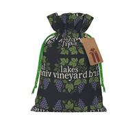 Lakes Vineyard Drawstring Gift Bags Small Item Treats Wrapping Storage Bags Christmas Birthday Party Holiday