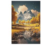 Lakes Wooden Puzzles Jigsaw Puzzle 1000 Pieces for Adults Creative Difficult Challenging Game 78×53cm