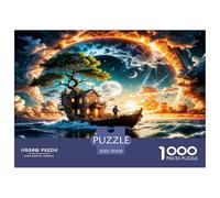 Lakeside Boat 1000 Piece Jigsaw Puzzles for Adults Fun, Challenging & Brainteasing Birthday Gifts for Women And Man Challenge High Difficulty 70x50cm/1000pcs