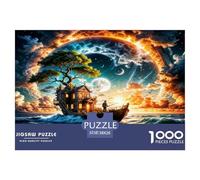 Lakeside Boat 1000 Piece Jigsaws for Adults Educational Games Birthday Gifts for Women And Man Challenge High Difficulty 38x26cm/1000pcs
