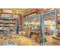 Lakeside Grocery Store 1000 Piece Jigsaw Puzzle,Home Wall Decor,Stress Relief,Premium Cardboard,Whimsical Challenge,Great Gifts,Educational Toy,Adults & Kids 14+ 38x26cm