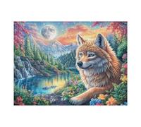 Lakeside Morning Fox 500 Piece Jigsaw Puzzle for Adults Jigsaw Weekend Parent Activity After Work Stress Relief Vibrant Artwork Home Wall 500 PCS