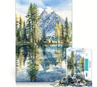 Lakeside Pines Hard Jigsaw Puzzle for Adults 1000 Pieces Recall Boost Accurate Cut Real Challenge Home Art (38x52cm)
