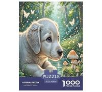 Lakeside Terrier 1000 Piece Jigsaw Puzzles Fun Challenging Modern Pet Dog Educational Game for The Whole Gifts for Adults And Kids Age 70x50cm/1000pcs