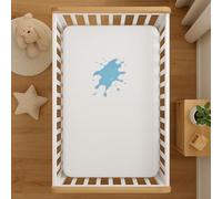 Lakhmaali Terry Cotton Cot Bed Mattress Protector 70x140 cm - Soft Waterproof Fitted Sheet Cover, Breathable and Noiseless Baby Mattress Protector with Deep Skirt for Cot Beds